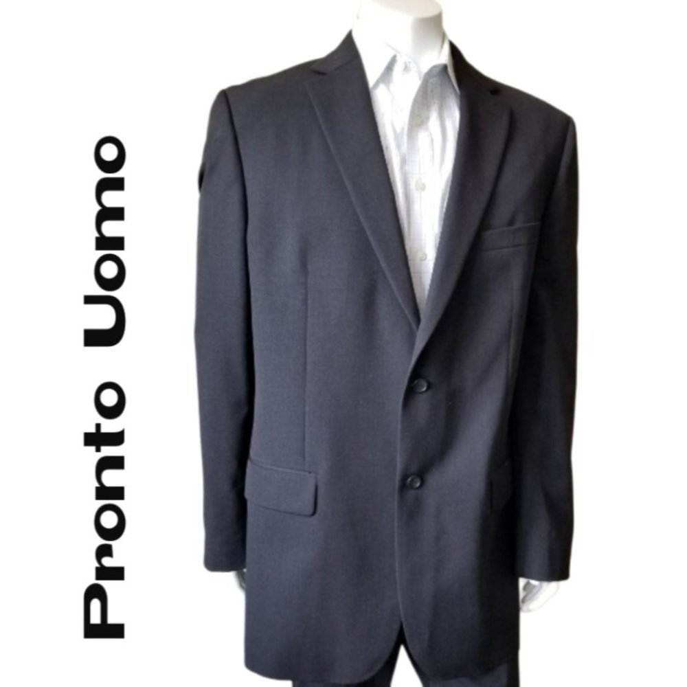 Pronto Uomo 100% Wool Blazer - Size 46XL